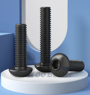 Pan Head Screw Hex Socket Bolt M2~M12 12.9 Grade Black Nickel Plated Socket Bolt