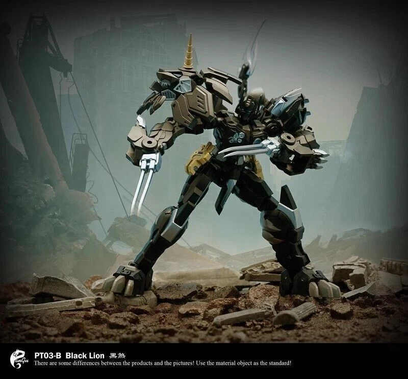 Pangu Toys PT-03B Lion Face Commander Lio Convoy Black Version Figure 15CM - Image 2 of 4