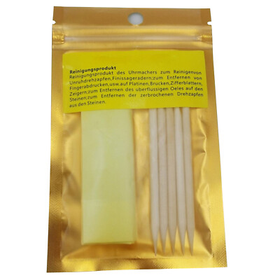 #ad Watch Movement Cleaning Clay Rubber Putty Cleaner Wooden Stick for Watchmakers $10.42