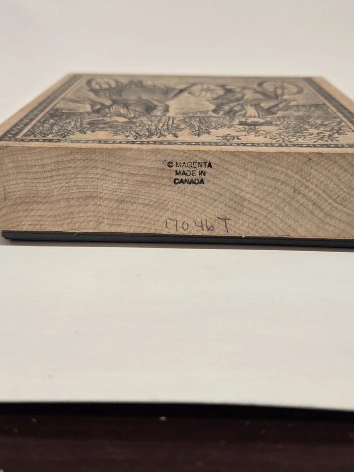 Sello de goma magenta de 1990, 17046-T, bicicletas de montar vintage para hombre y dama Foto 3 de 3