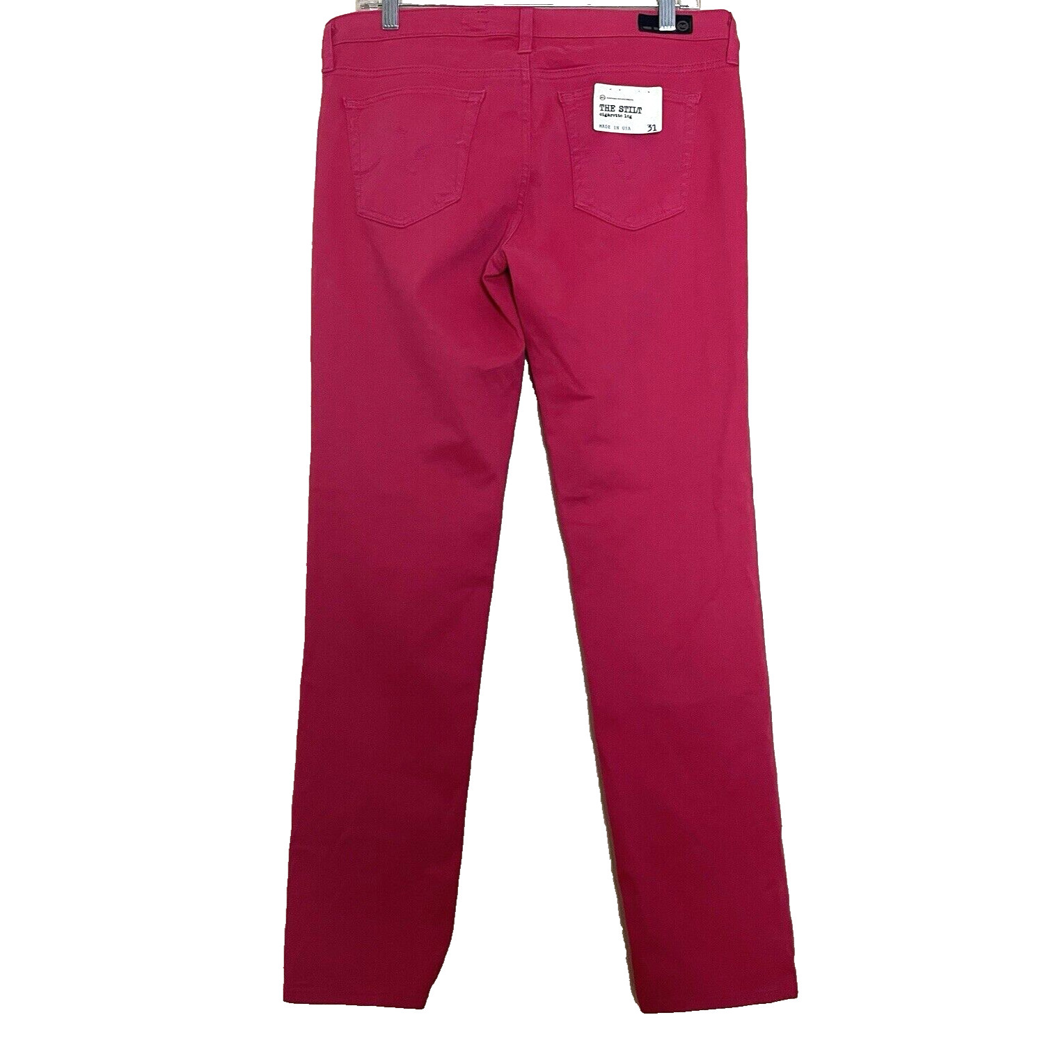 AG Adriano Goldschmied Stilt Cigarette Jean Women's 31 Raspberry Pink Skinny NWT thumbnail 2