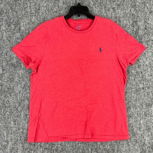 Polo Ralph Lauren T Shirt Mens XL Red Heather Custom Slim Fit Classic Modern - Picture 2 of 7