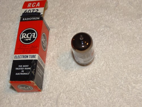 1 x 6072A(12AY7)G.E. Tube*Black Plate*NOS*Super Strong Balanced*5 STAR*#9 - Picture 3 of 4