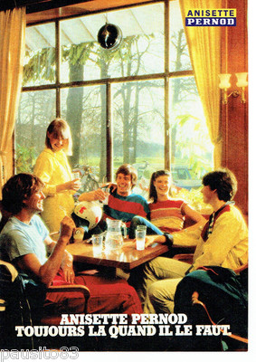 ADVERTISEMENT ADVERTISING 096 1980 Anisette Pernod