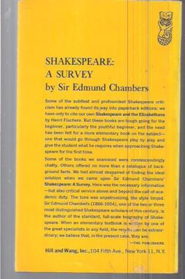 William Shakespeare E. K. Chambers 1 & 2 William Shakespeare a