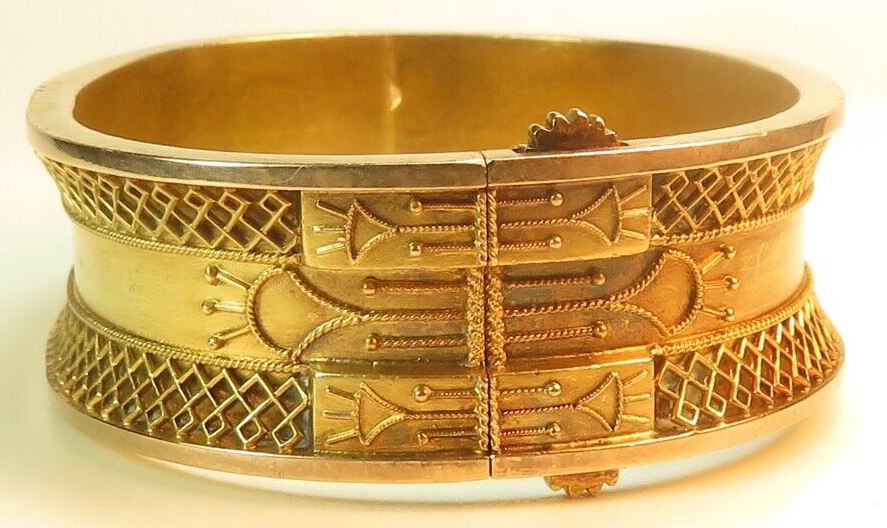 Victorian 1800's 13KY-19KY Range Bangle Etruscan Bracelet 6