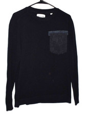 Jack Jones Men's SIze XL Black Pocket Sweatshirt