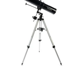 Compact 114EQ Telescope with Smooth German Equatorial Mount - Ideal for Families