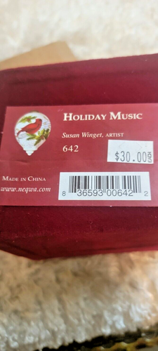 Ornament NE’ QWA ART " HOLIDAY MUSIC " 2012 Susan Winget 642 w/ Box / COA - Picture 12 of 14