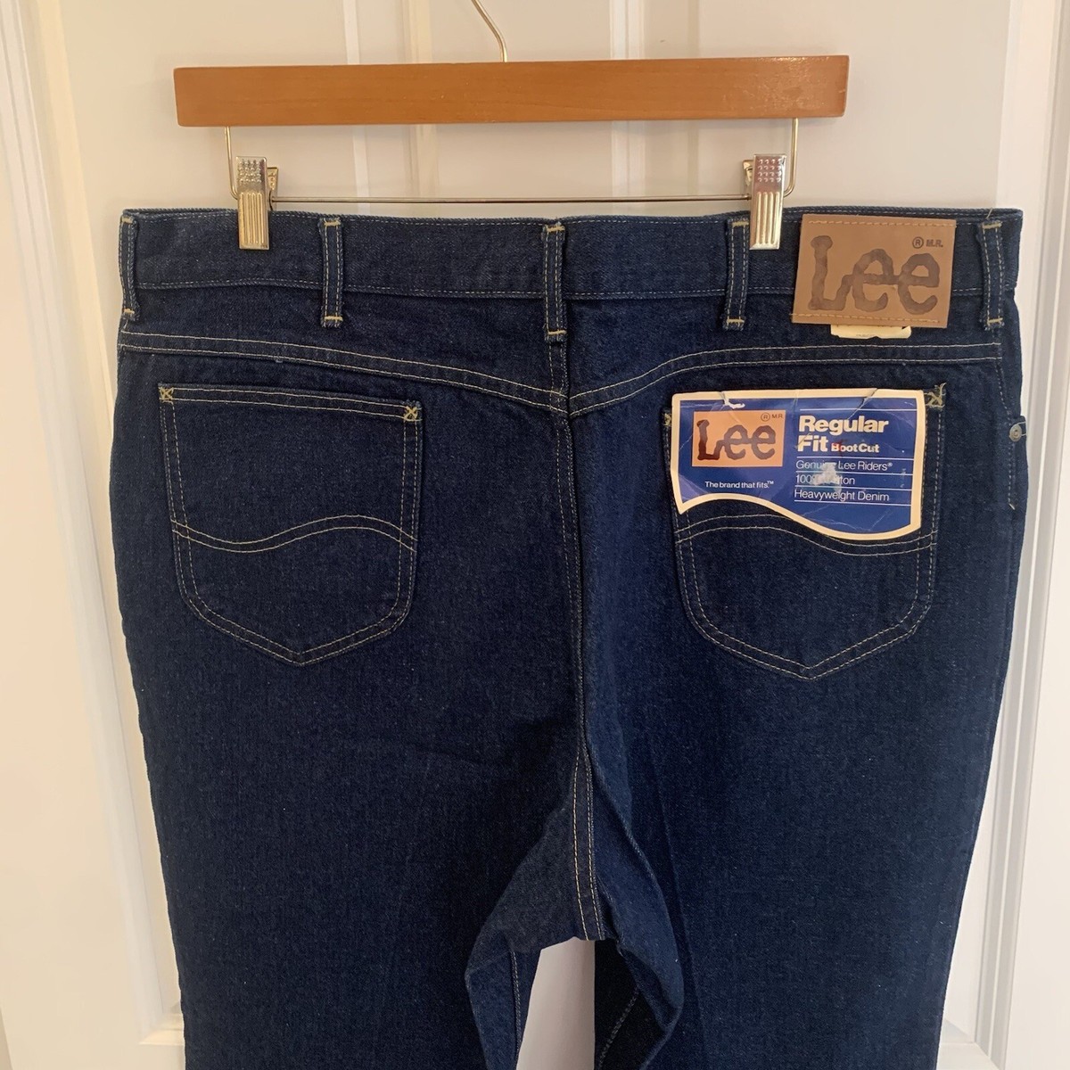 Vintage Lee Riders Regular Fit Boot Cut Jeans Blue Denim 40