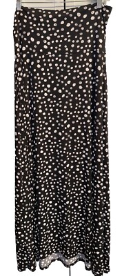 NEW LuLaRoe Medium Black & White Polka Dot Slinky Maxi Skirt/Strapless Dress