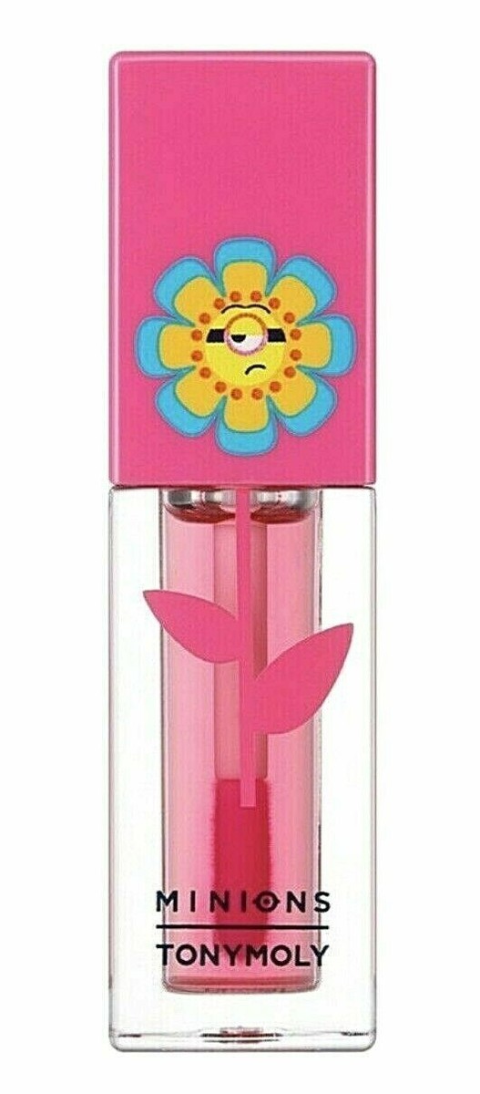 Tony Moly X MINIONS Limited Edition lip gloss set ** Flower Power