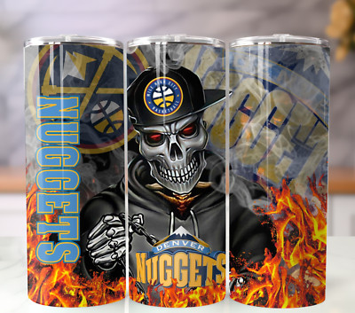 Denver Nuggets 20oz Tumbler Insulated Stainless Steel Cup Lid and Straw