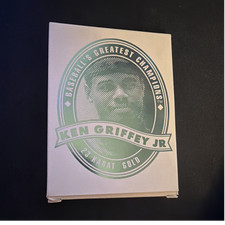 96 Bleachers Ken Griffey Jr 23 Kt Gold Embossed Champions Card #24 w/ Box & COA