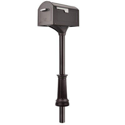 Architectural Mailboxes Centennial Rubbed Bronze Extra Large Steel Mailbox Post