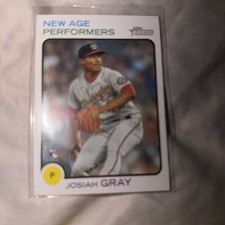 2020 Topps Heritage New Age Performers Josiah Gray RC #NAP-22