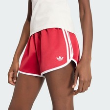 adidas Originals Satin 3S Sprinter Shorts KS9850 Womens Retro Athletic Pants NW