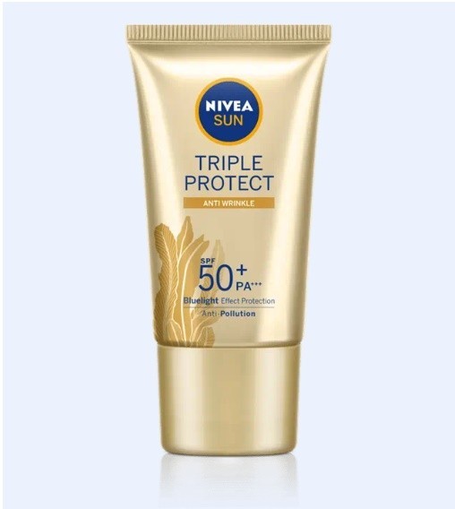 Nivea Sun Triple Protect Anti Aging Reduce Wrinkle Sunscreen SPF50+ PA+++ 40ml