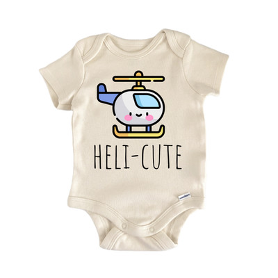 Helicopter Airplane Pilot Newborn Baby Onesie  Bodysuit