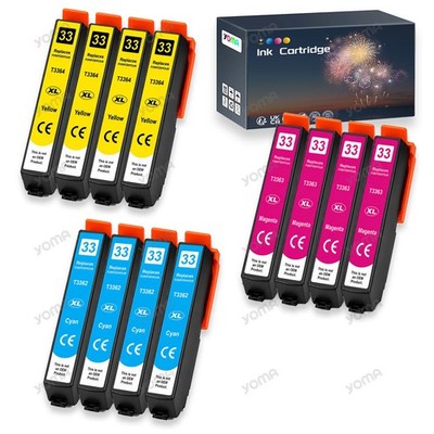 12 Patronen für Epson 33XL Magenta XP-530 540 630 635 640 830 7100 kein original