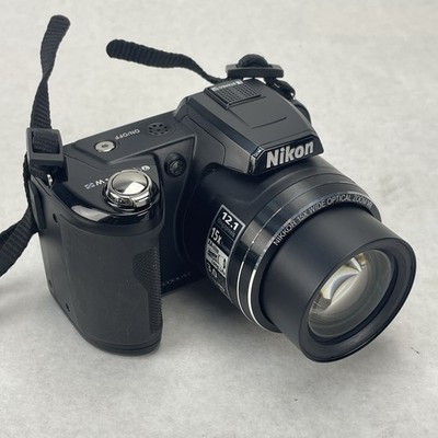 Nikon Coolpix L110 12.1MP Digital Camera Black Tested Camera Only
