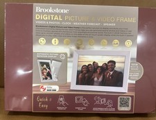 Brookstone 10” WiFi Digital Picture Frame 32GB Touch Screen Frameo App NEW