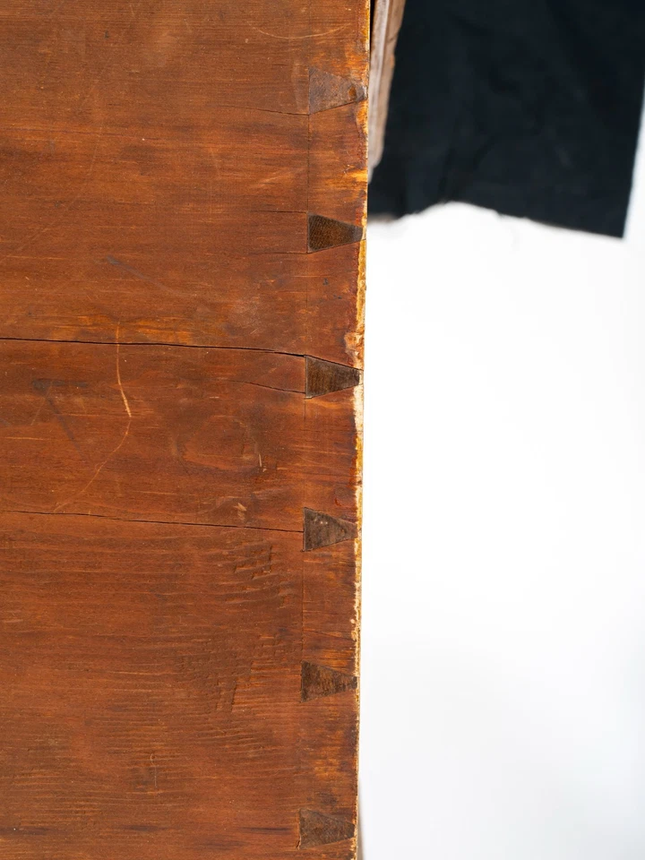 Cofre manta antiguo pintado en grano Pennsylvania Foto 3 de 4