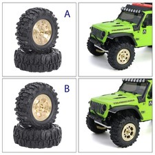 Brass 0.7 Inch Wheel Hub Tire For Axial 130 Scx30 Ford Bronco Jeep Rc Upgrade