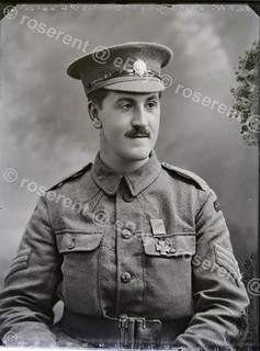 WW1 Victoria Cross Sgt DW Belcher London Rifle Brigade Glass negative 22 by 16cm