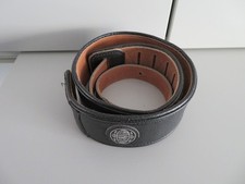 GAUCHO - Gitarre-Bass-Gurt Strap l ca. 130 cm / b ca. 6 cm schwarz Leder-Optik