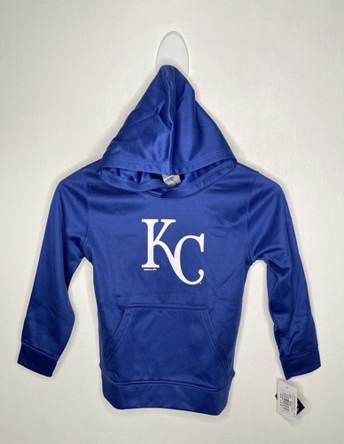 Kansas City Royals Hoodie Boys Size 5-6 Active Pullover Long Sleeve MLB Baseball