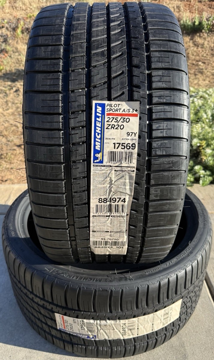 TWO BRAND NEW 275/30ZR20 97Y Michelin Pilot Sport A/S3+ All Season