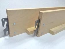 Wood Bed Rails – Unfinished - Hook-on - 86" Cal King