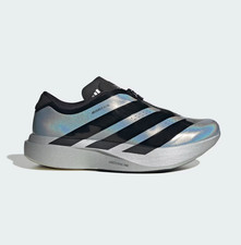 Adidas Adizero EVO SL ZIP Mans Shoes Silver Metallic Core Black KH7787