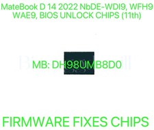 MateBook D 14 2022 NbDE-WDI9 NbDE-WFH9 WAE9 NO PASSWORD BIOS CHIP DH98UMB8D0