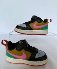 Nike Court Borough Low 2 TD Multi Color Sneakers Toddler Size 6C DV5458-004