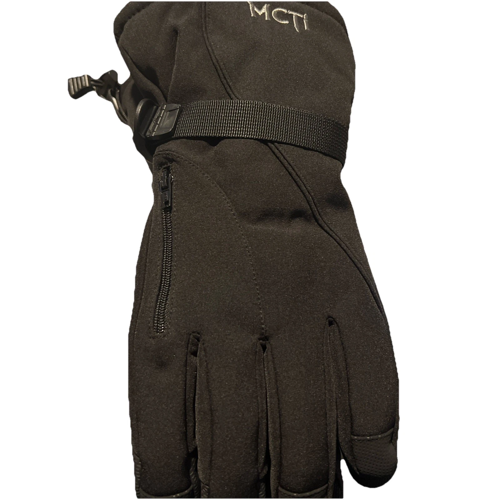 MCTI BLACK OUTDOOR SKI WATERPROOF GLOVES SIZE Medium NEW