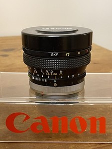 Canon FD 15mm f2.8 S.S.C. Fisheye Lens, Superb, "o" Aperture, January 1974