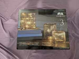 Evergreen 3-Piece LED Glass Lights (Item #1796178)