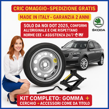 Spare Wheel Kit Skoda Kamiq 16” 5 Holes With Emergency Road Jack DOT2025