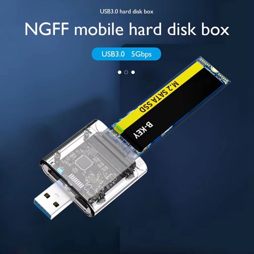Boîtier SSD M2 NGFF M.2 vers USB 3.0 Gen1 5 Gbit/S SSD haute vitesse 7341 - Photo 4/10