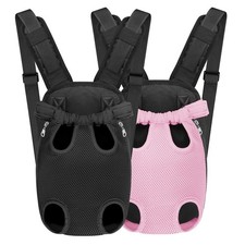 YUDODO 2-Pack Pet Dog Carrier Backpack Adjustable Dog Front Carrier, Legs Out...