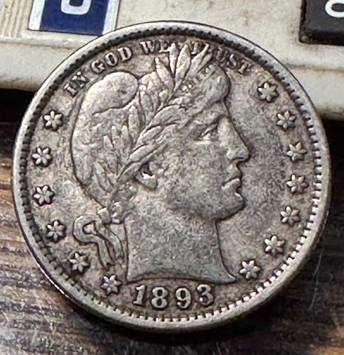 1893-S Barber Quarter Super Original XF/AU CHRC