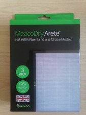 Meaco Dry Arete H13 HEPA Filter for 10 & 12L Models (3 pack) - NEW AND SEALED