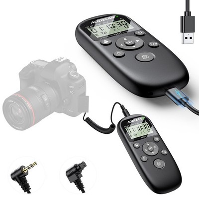 Rechargeable Intervalometer Timer Shutter Release Remote with LCD Screen with...