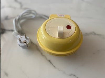 Reccolte / Smile Mini Waffle Maker / RSM-2 / Yellow / 220V / Croiffle / Dessert