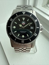 Vintage Tag Heuer 929.206G-20 Men’s Dive Watch Parts/Repair