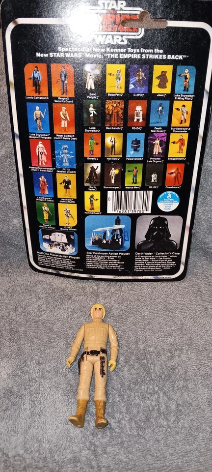 Vintage KENNER Star Wars LUKE SKYWALKER Bespin Fatigues Carded 31-Back 1980 - Image 4 of 4