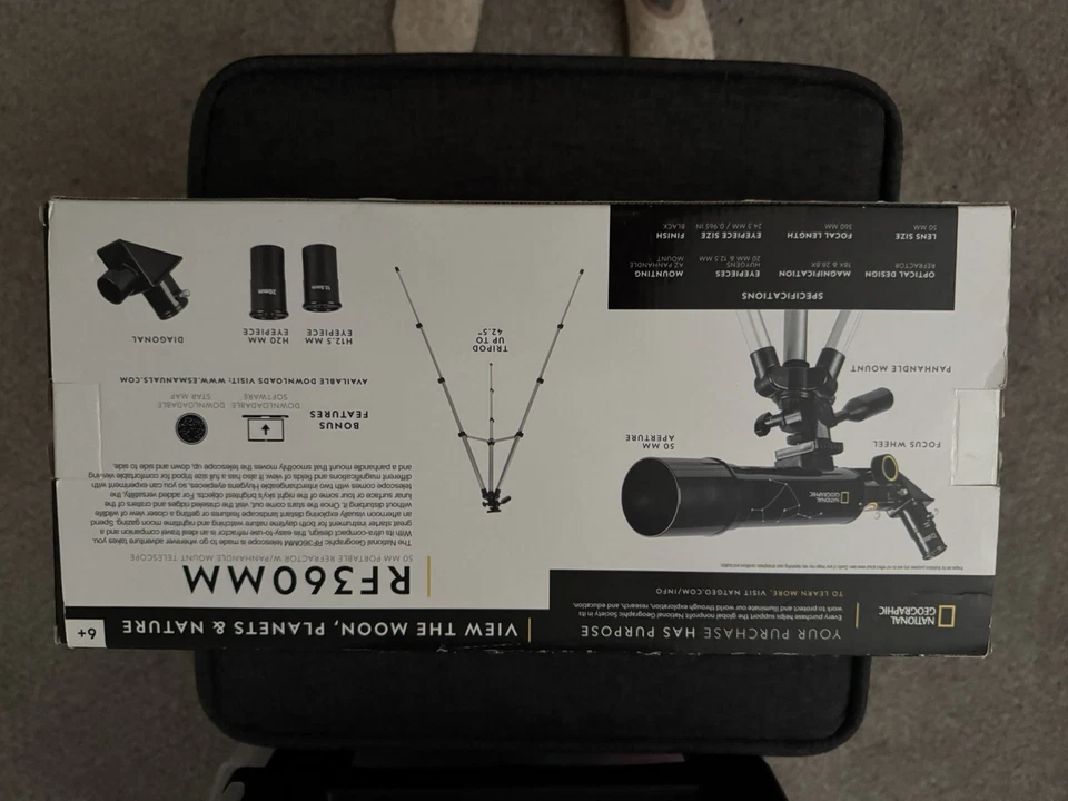 National Geographic 50mm Portable Refractor Telescope - RF360MM  Unopened box - Image 3 of 4