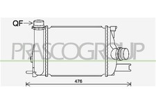 Ladeluftkühler für Dacia Sandero II Logan MCV Renault Clio IV 0.9 TCe 90 Captur